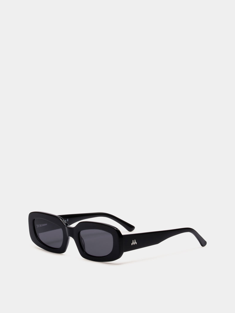 Black rectangle sunglasses