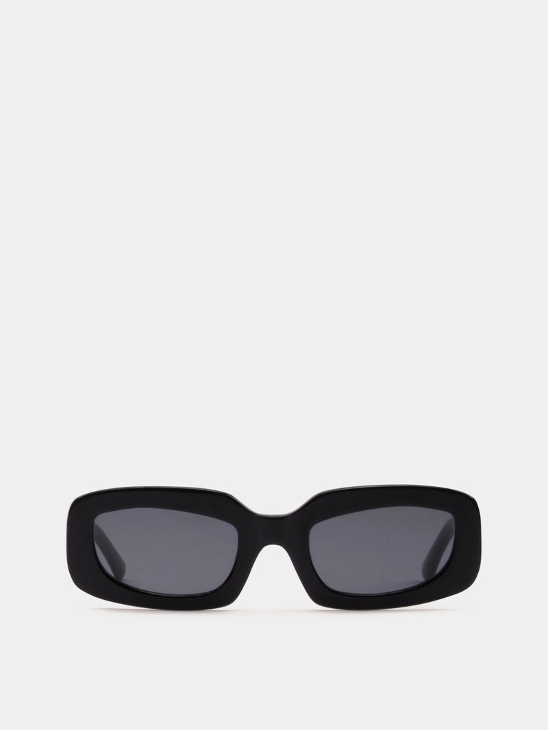 Black rectangle sunglasses