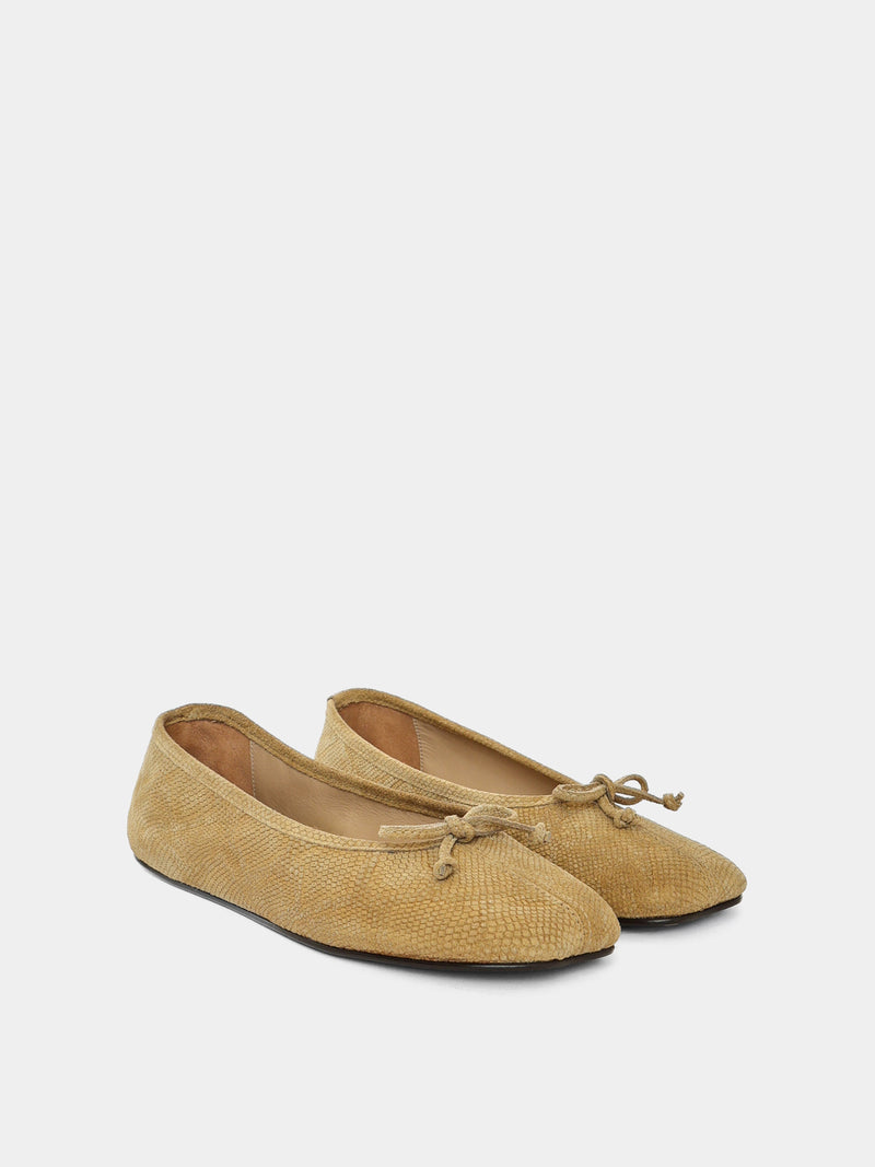 Esla Tan Snake Ballerina