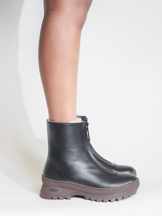 Estrella Brown Combo Winter Boot