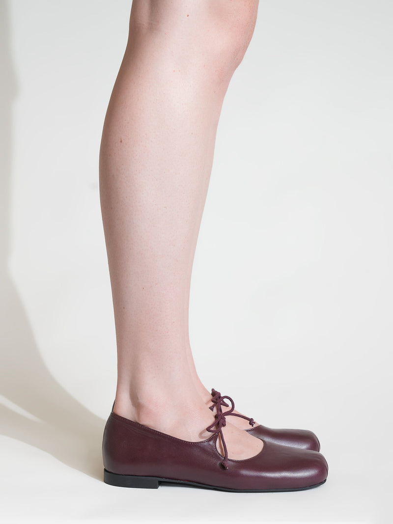 Gaia Bordeaux Ballerina