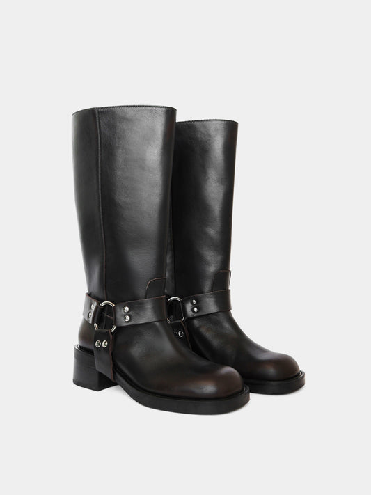 Lucca Brushed Brown Boot