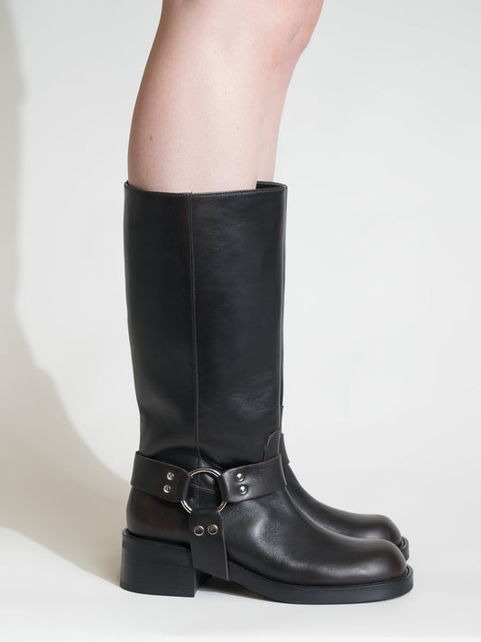 Lucca Brushed Brown Boot
