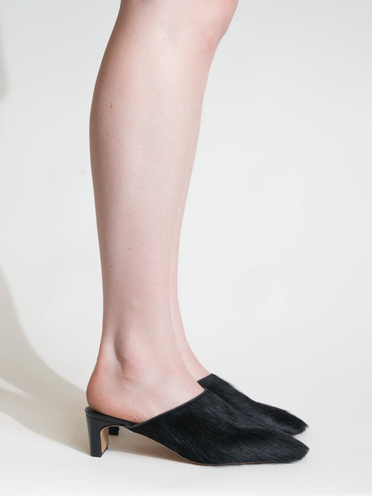 Touria Black Heel