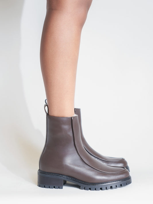 Vigo Dark Brown Lined Boot
