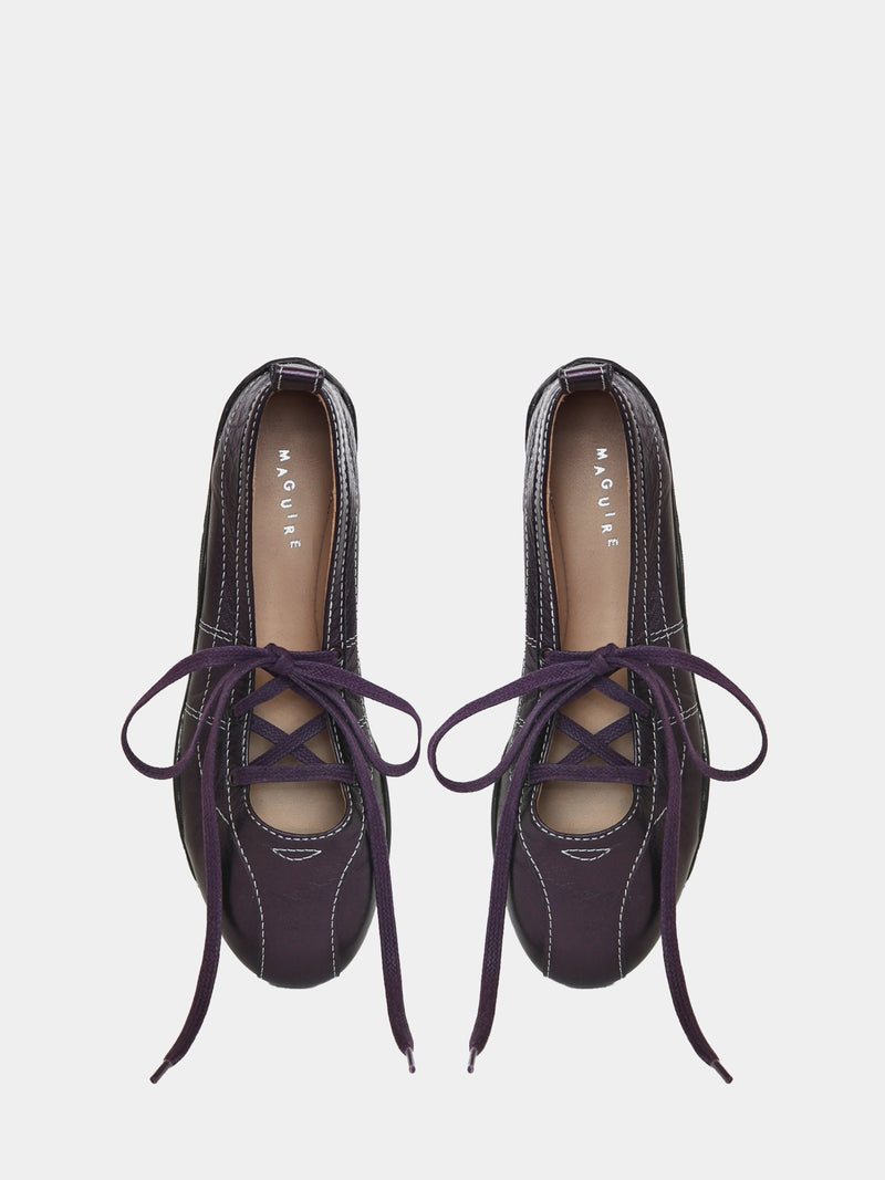 Zava Purple Metallic Ballerina