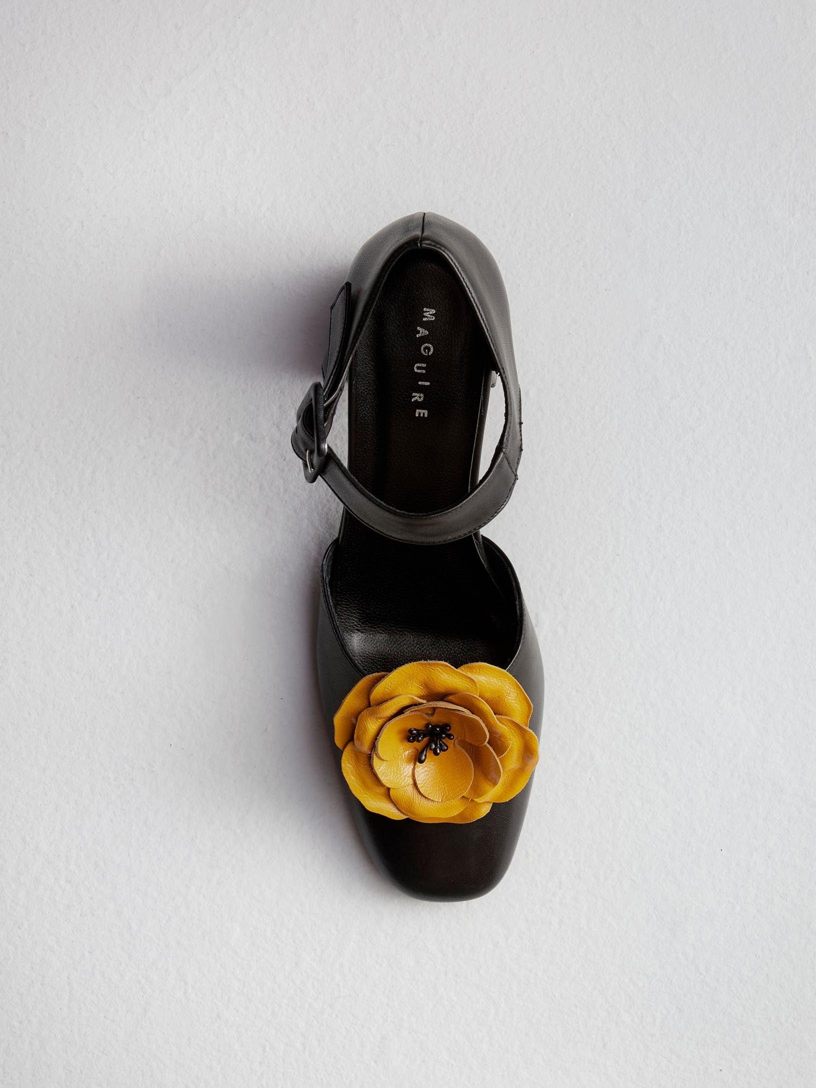 Marbella Black Mary Jane Closed-Toe Heel | Maguire Shoes – Maguire