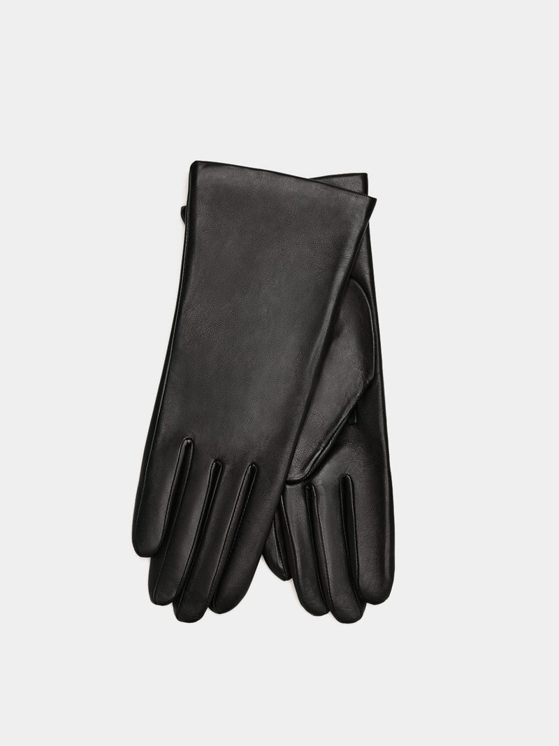 Alpi black leather gloves