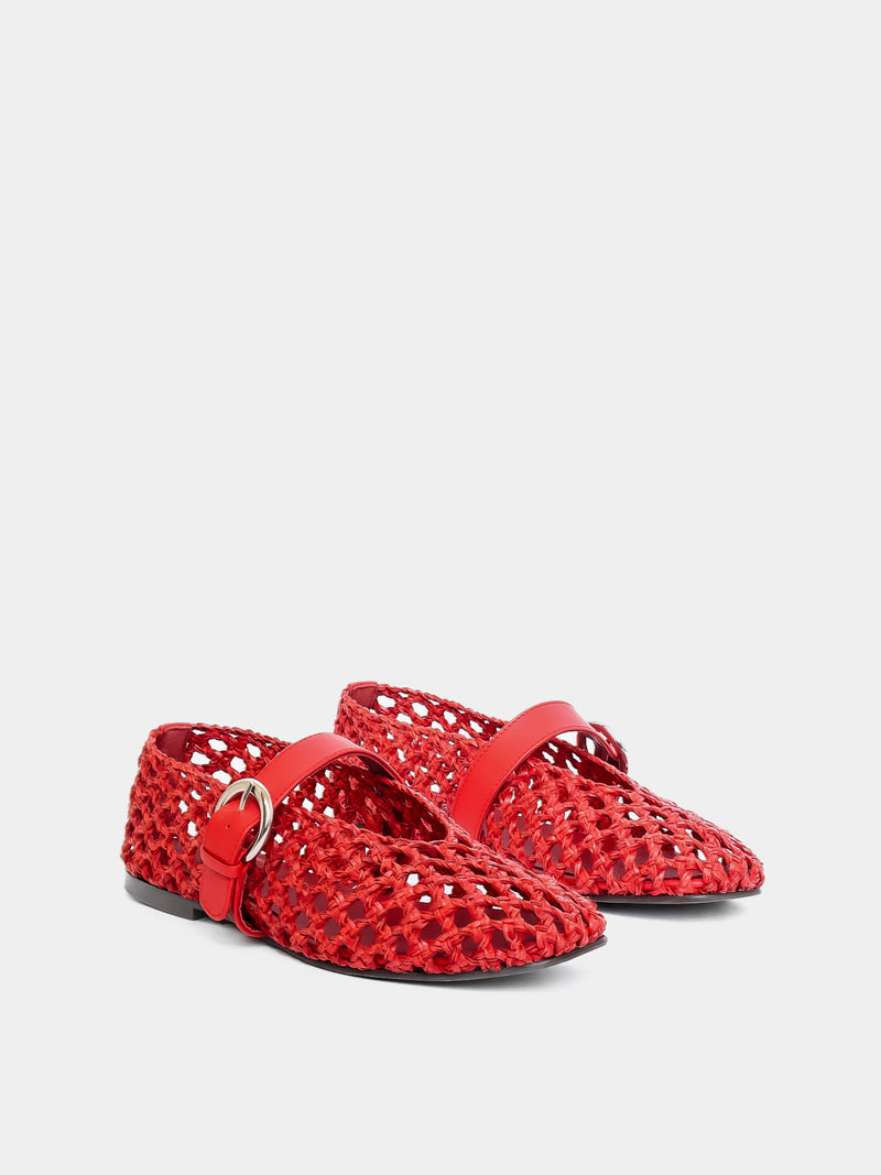 Aveiro Red Woven Ballerina
