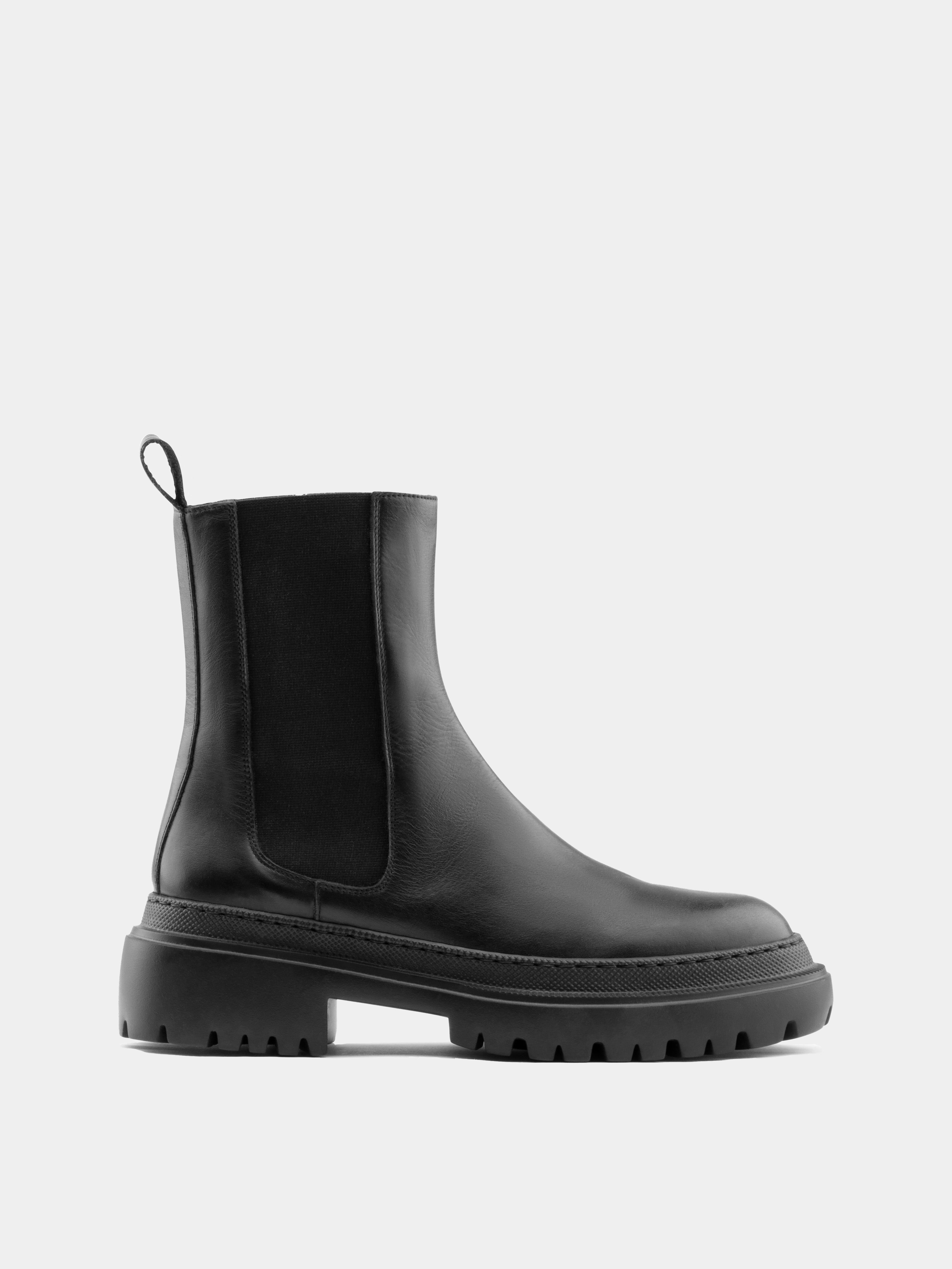 Corticella Black Leather Unlined Boot