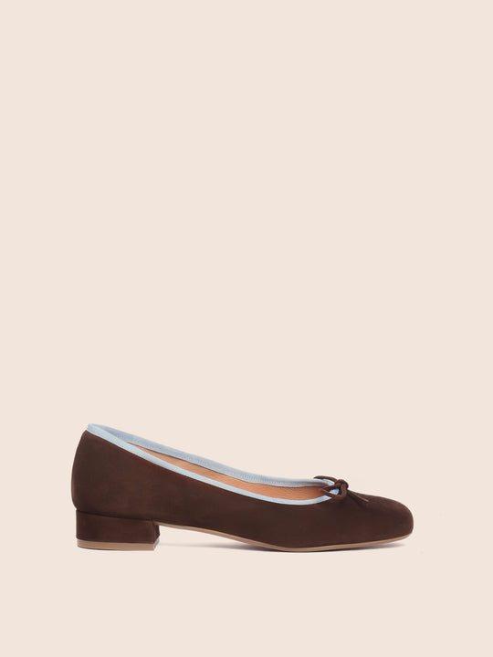 Covelo Brown Suede Ballerina