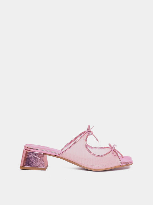 Curia Pink Metallic Sandal