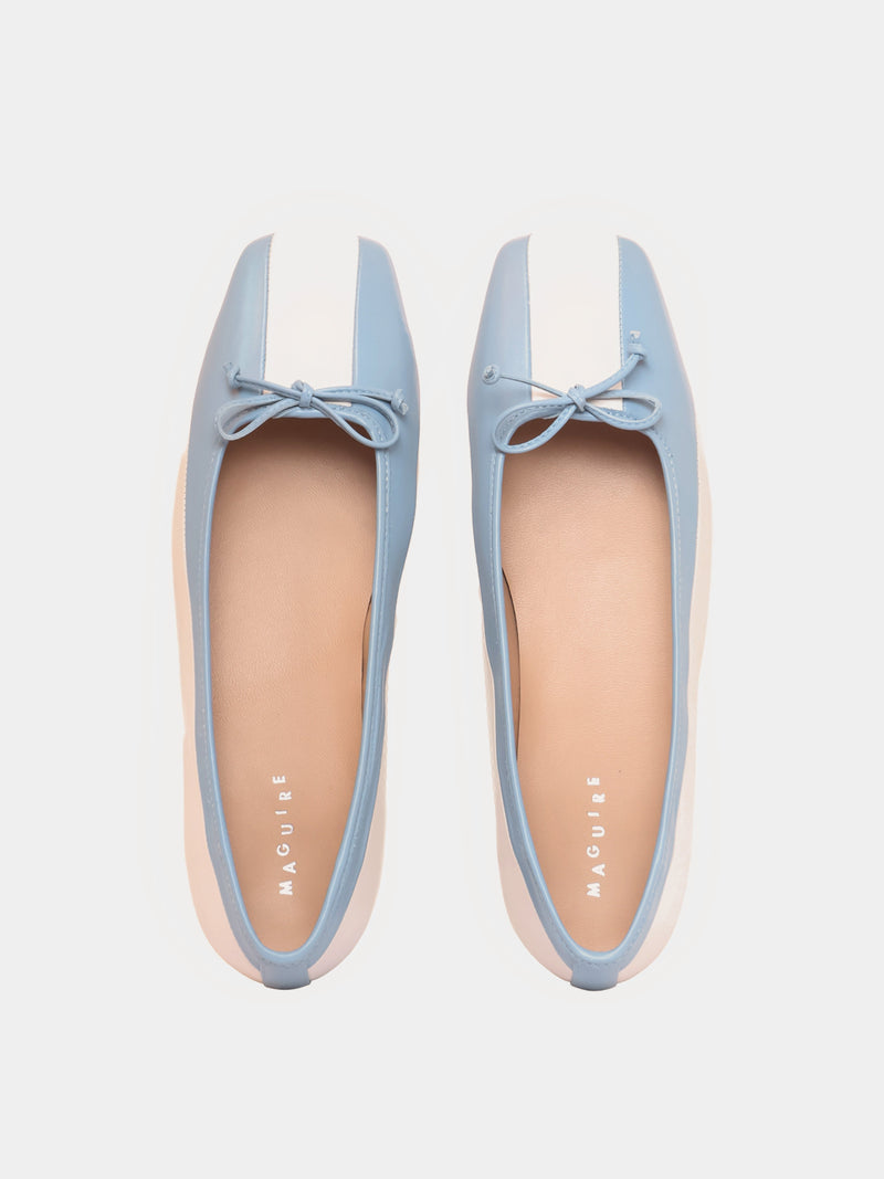 elche denim ballet flat