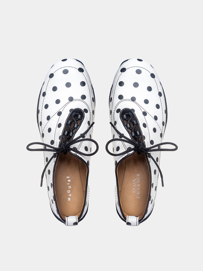 Eliza White Polka Dots Sneaker