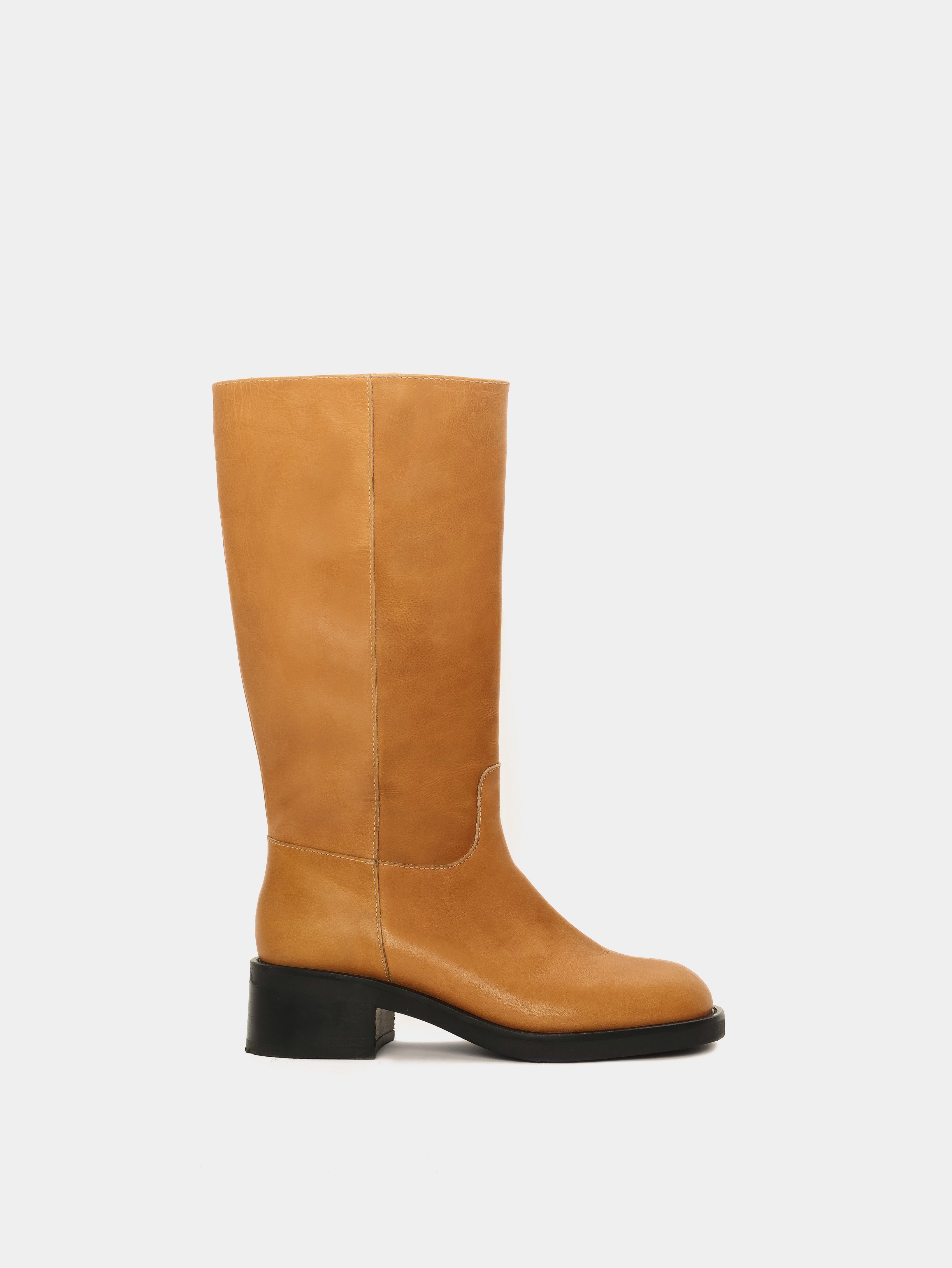 Lucca Knee High Biker Boot Dijon | Maguire Shoes – Maguire Shoes USA