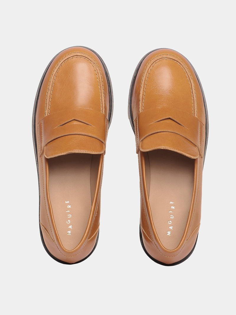 Dijon leather penny loafers