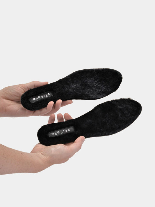 Shearling insoles.