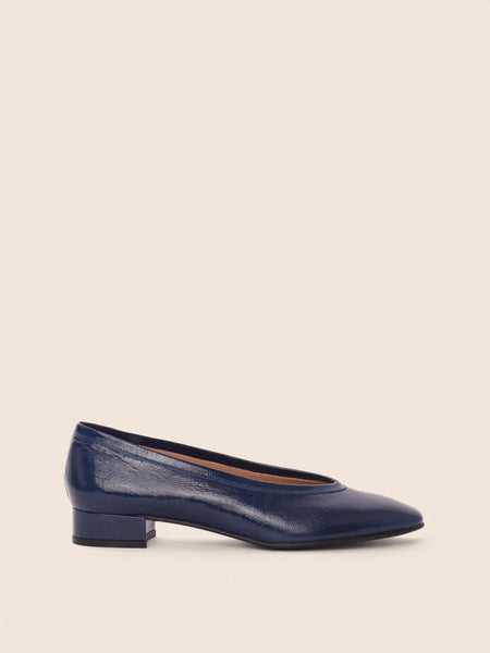 Torza Navy Patent Ballerina | Maguire Shoes