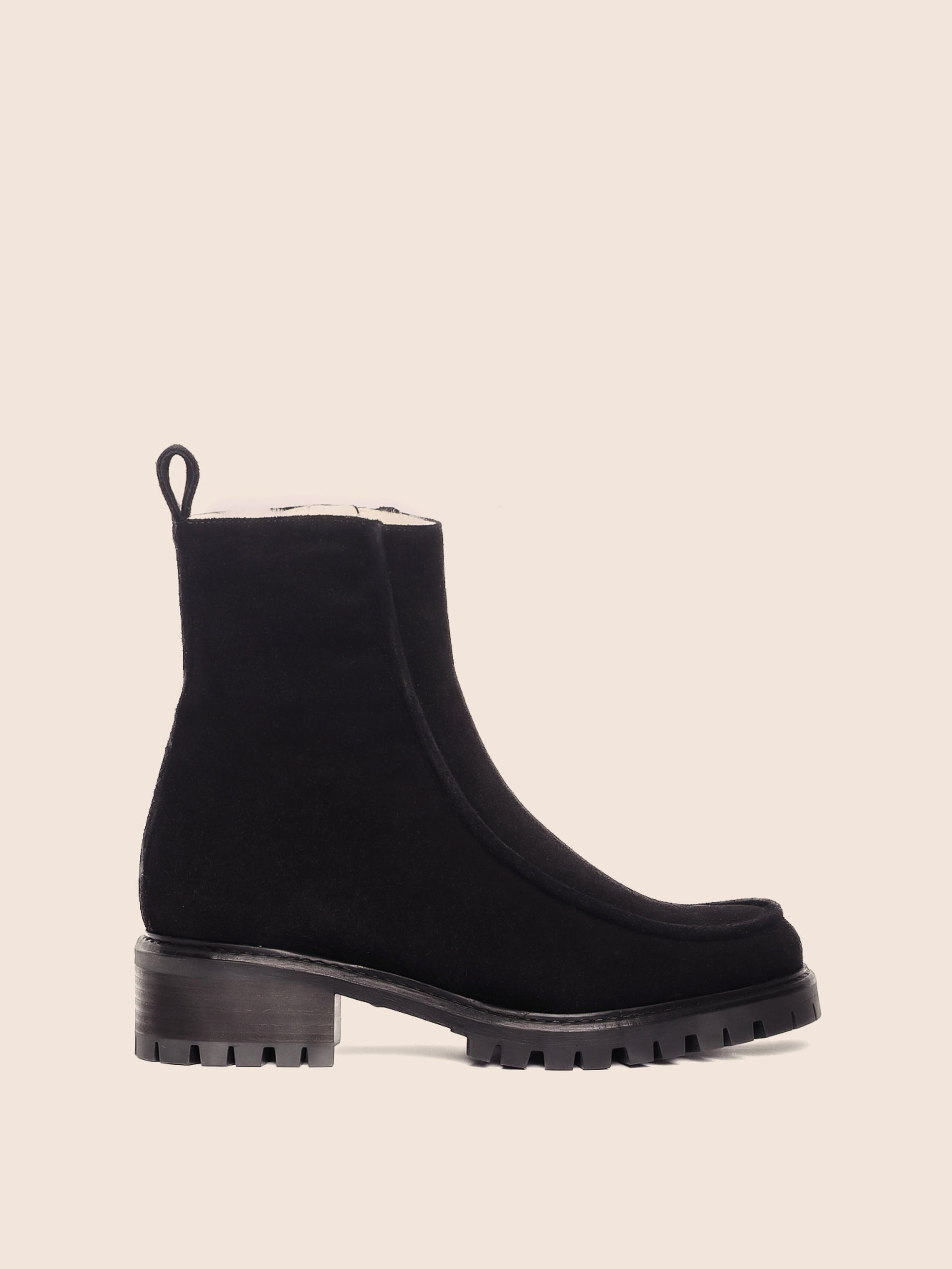 Vigo Black Suede Lined Boot