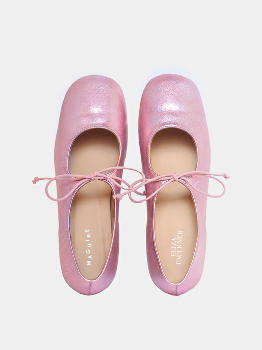 Gaia Pink Metallic Ballerina