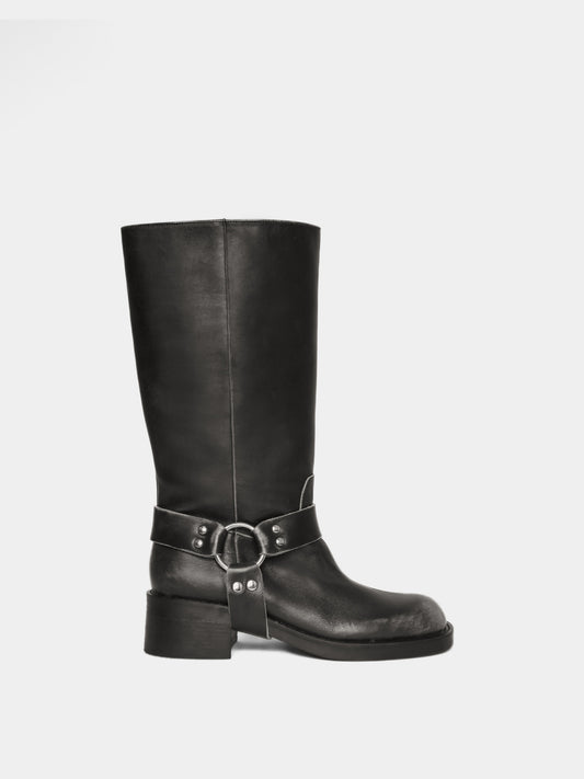 Lucca Brushed Black Boot