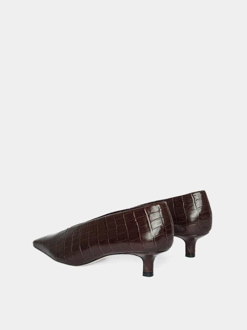 Mariana Brown Croco Pump