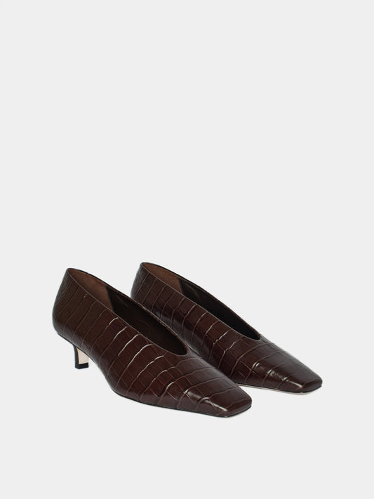 Mariana Brown Croco Pump