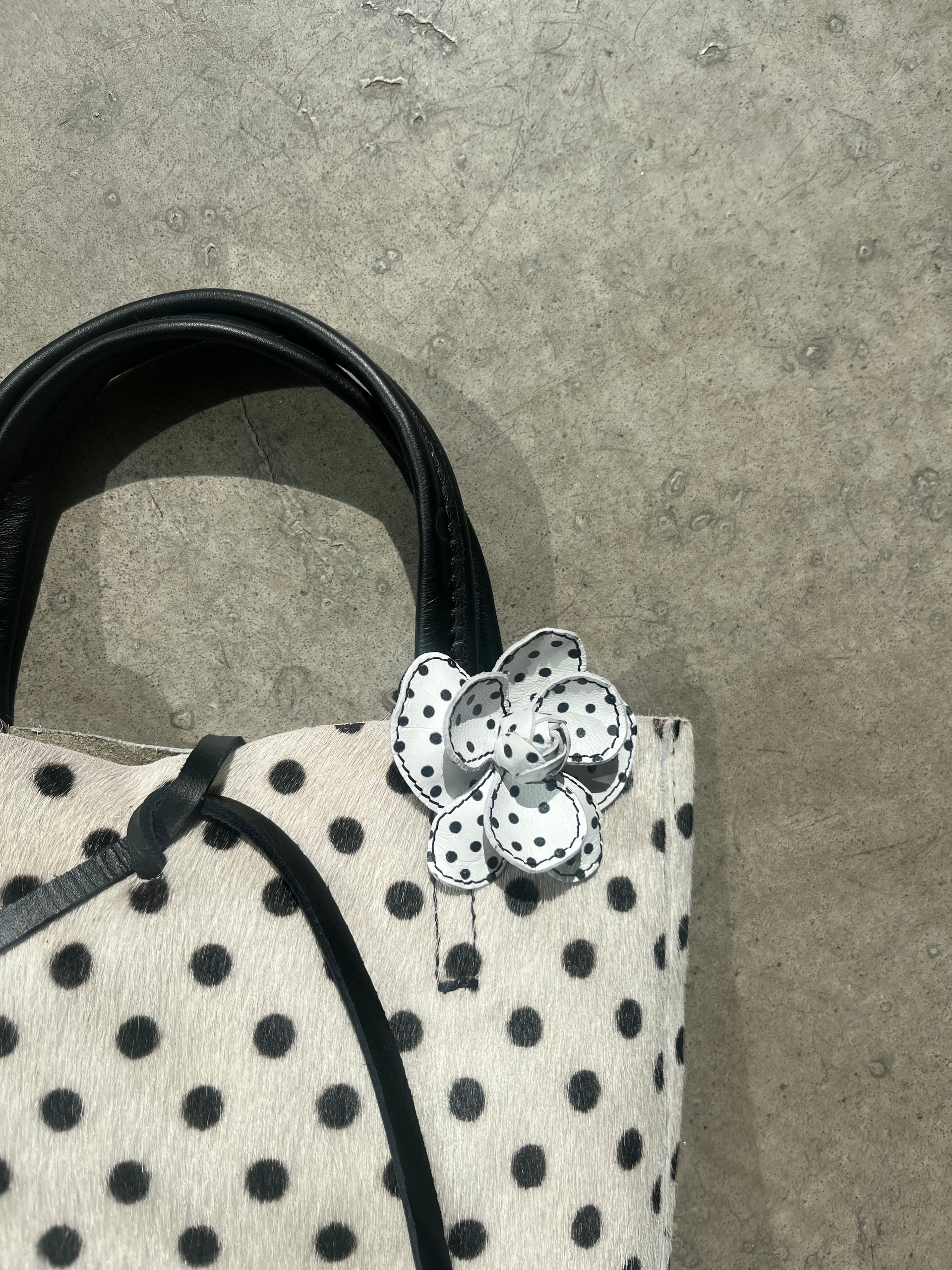Stitch Flower Clip Polka Dot