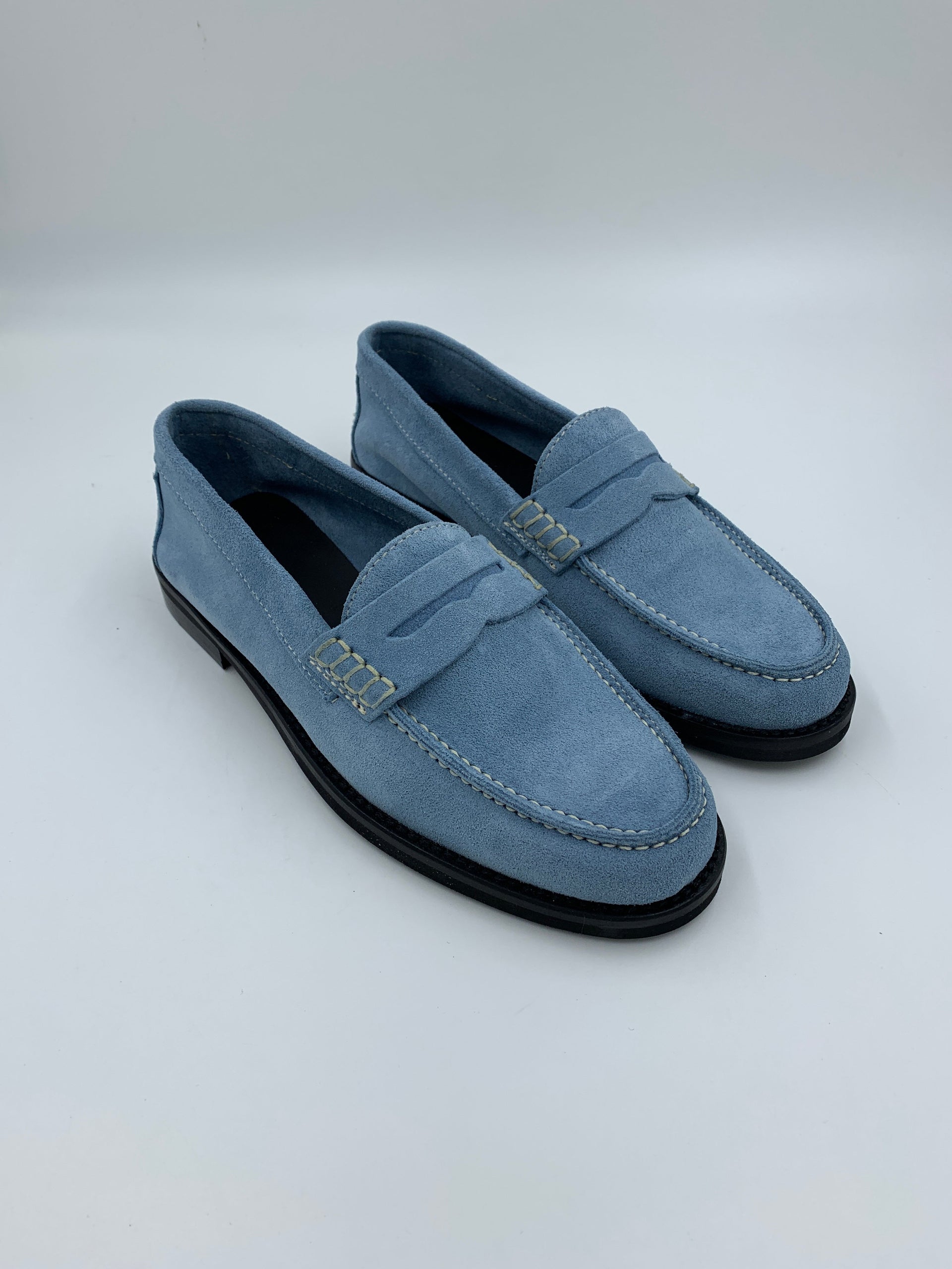 Imperfect Napoli Sky Suede Loafer