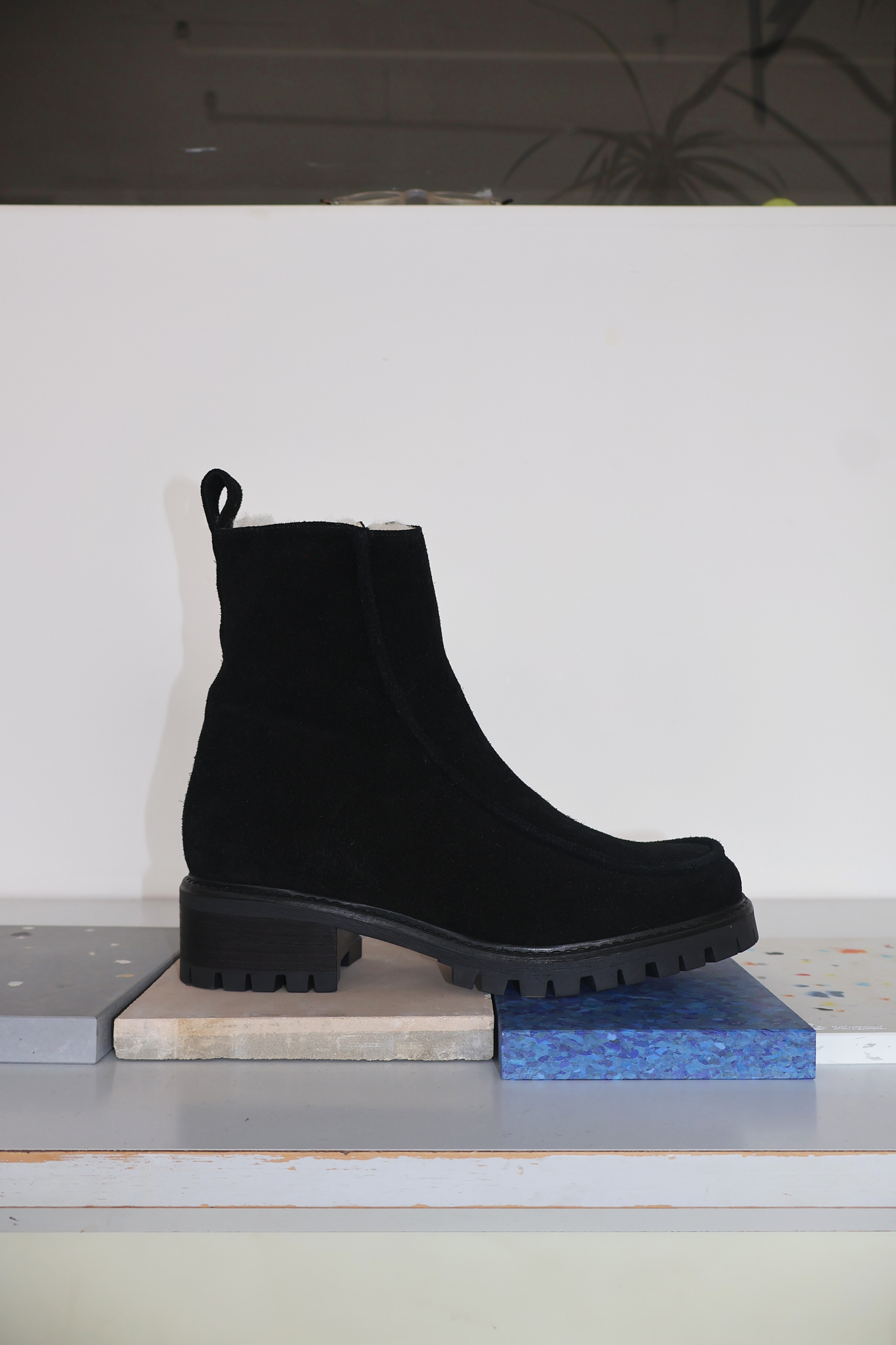 Vigo Black Suede Lined Boot