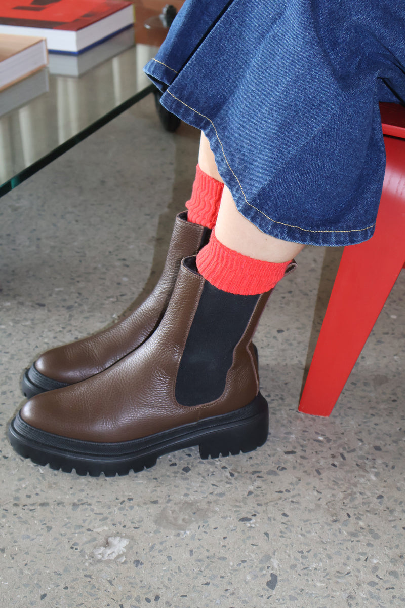 Cortina Brown Lined Boot