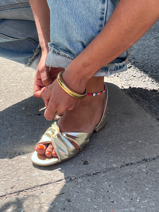 Mataro Gold Sandal