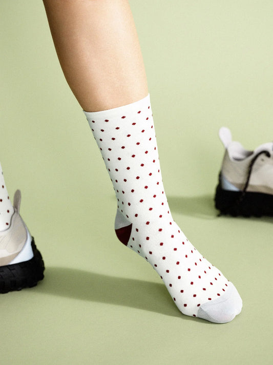 Tiny Dot Sporty Crew Ivory