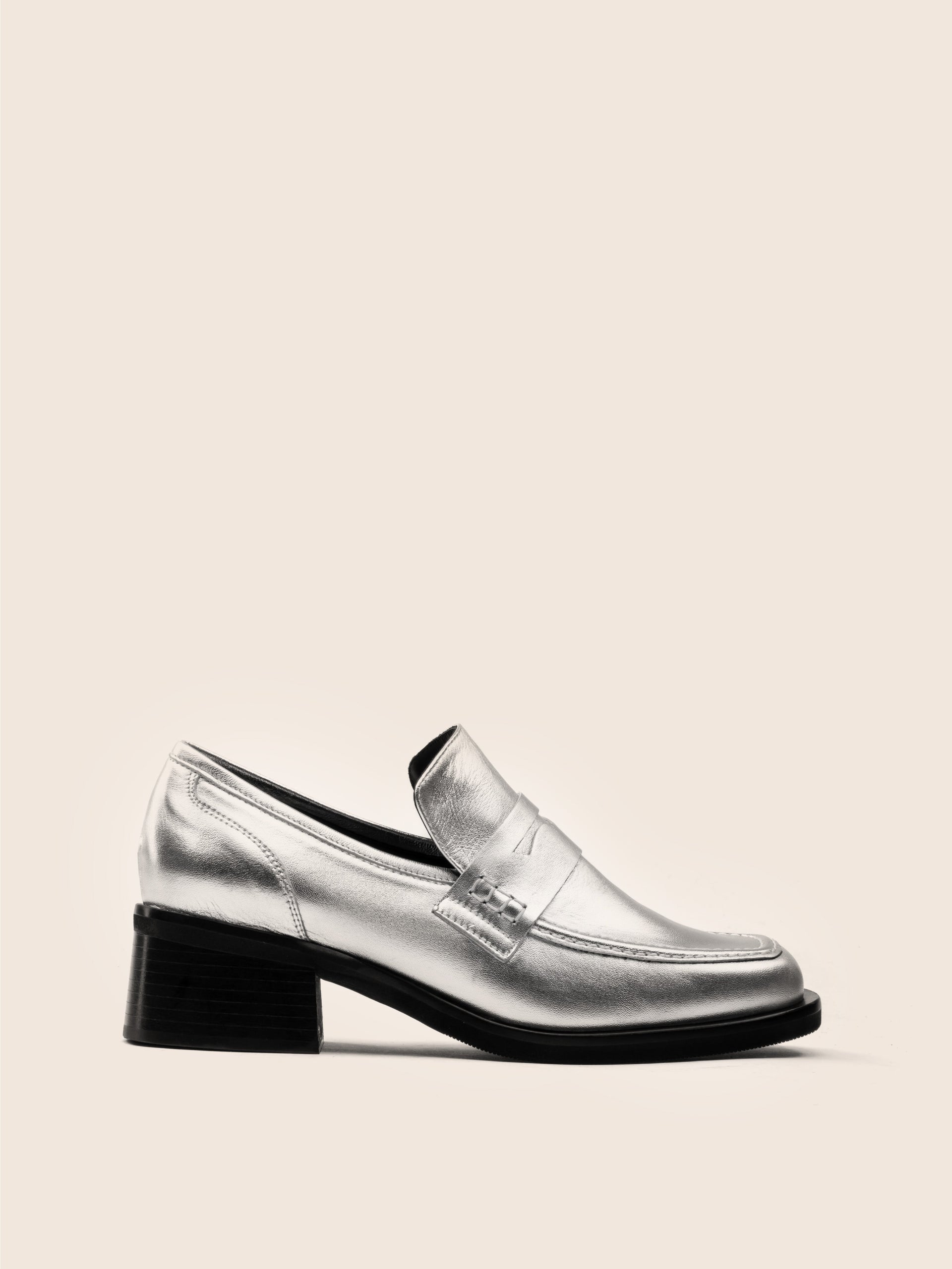 Imperfect Marlia Silver Loafer