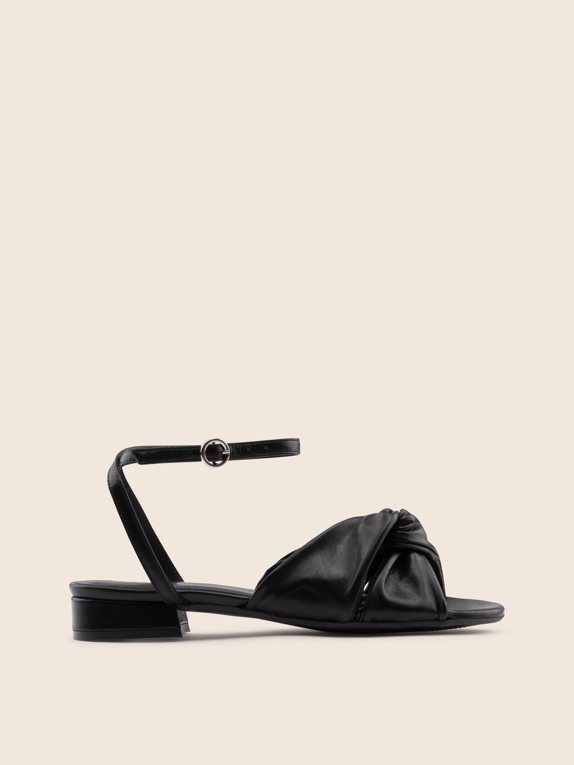 Imperfect Mataro Black Sandal